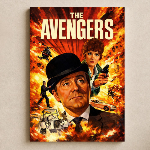 Poster the avengers retro - poster, tv