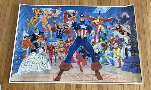 Poster vintage marvel super - vintage,