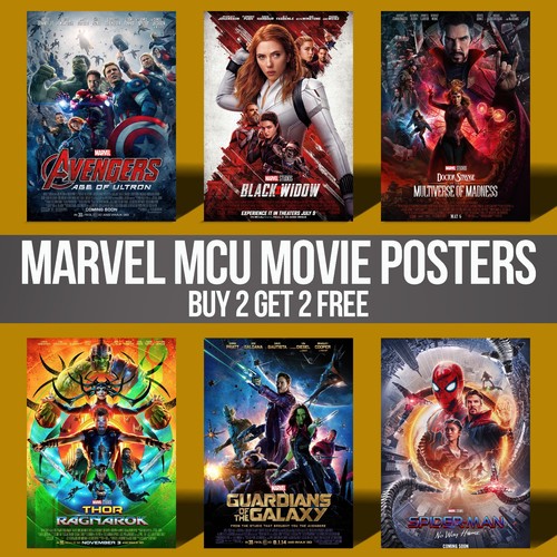 Poster film marvel mcu stampe - marvel,